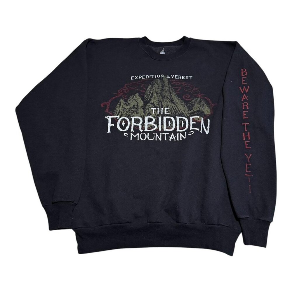 Disney Parks Hanes Expedition Everest Forbidden Mountain Sweatshirt Adult Large